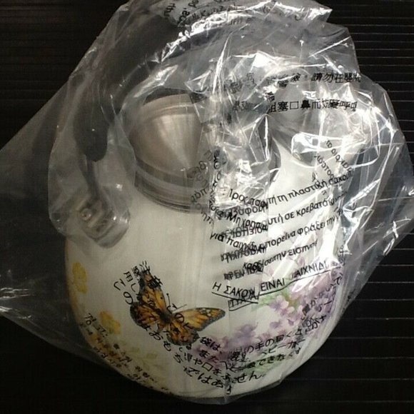 brand new LILAC PURPLE FLORAL Lenox Butterfly Meadow 2.5-Quart Tea Kettle - Picture 10 of 14